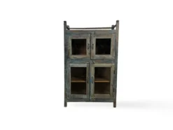 Onderkast glas blauw uniek