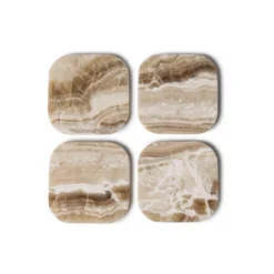 Onderzetter marmer Organisch Sandal Onyx - set van 4