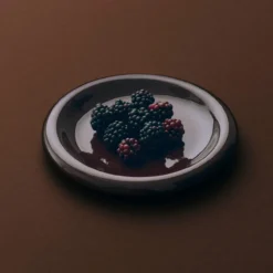 Ontbijtbord Barro Ø18 cm burgundy - set van 2