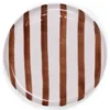 Ontbijtbord Bowie Stripe 21 cm brown