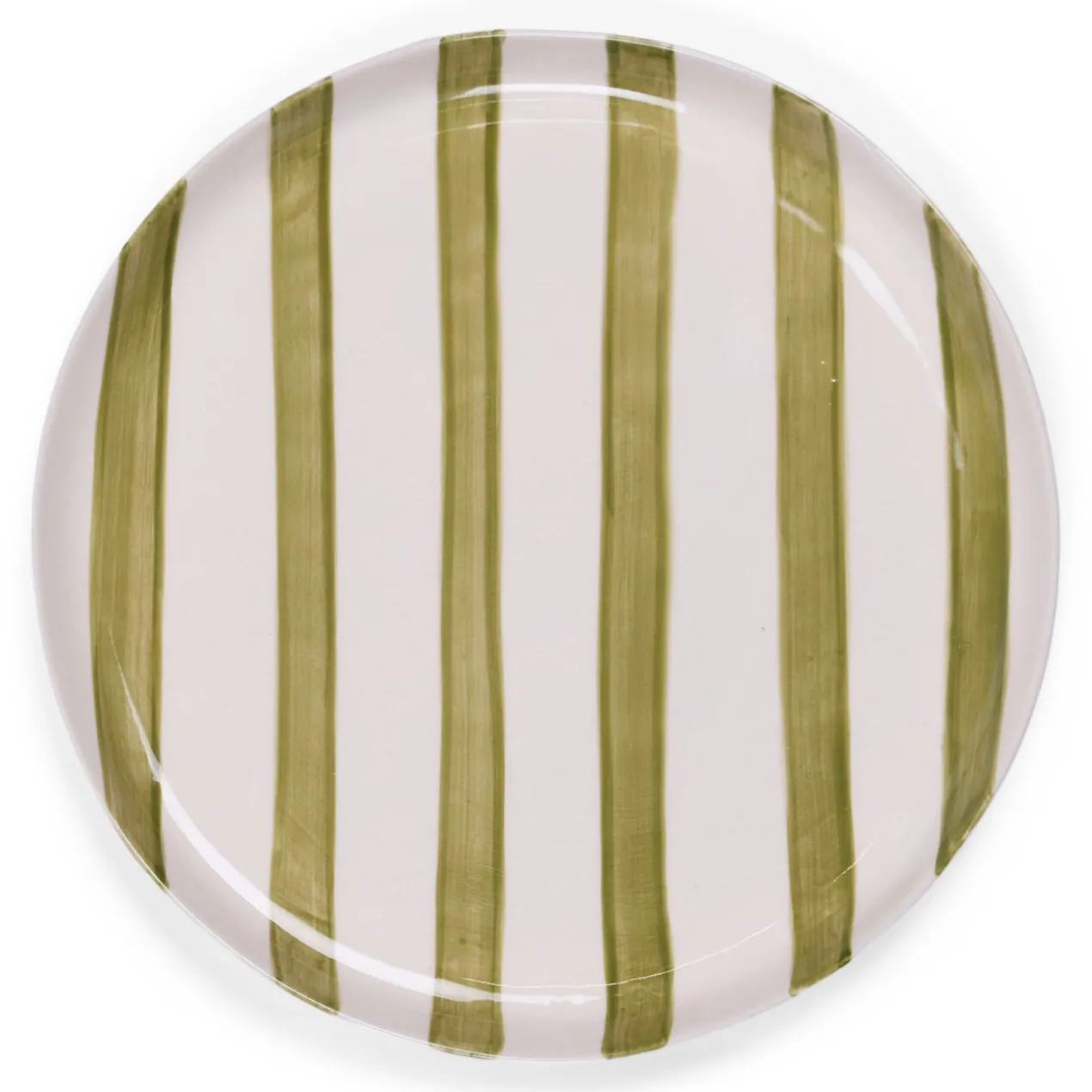 Ontbijtbord Bowie Stripe 21 cm green
