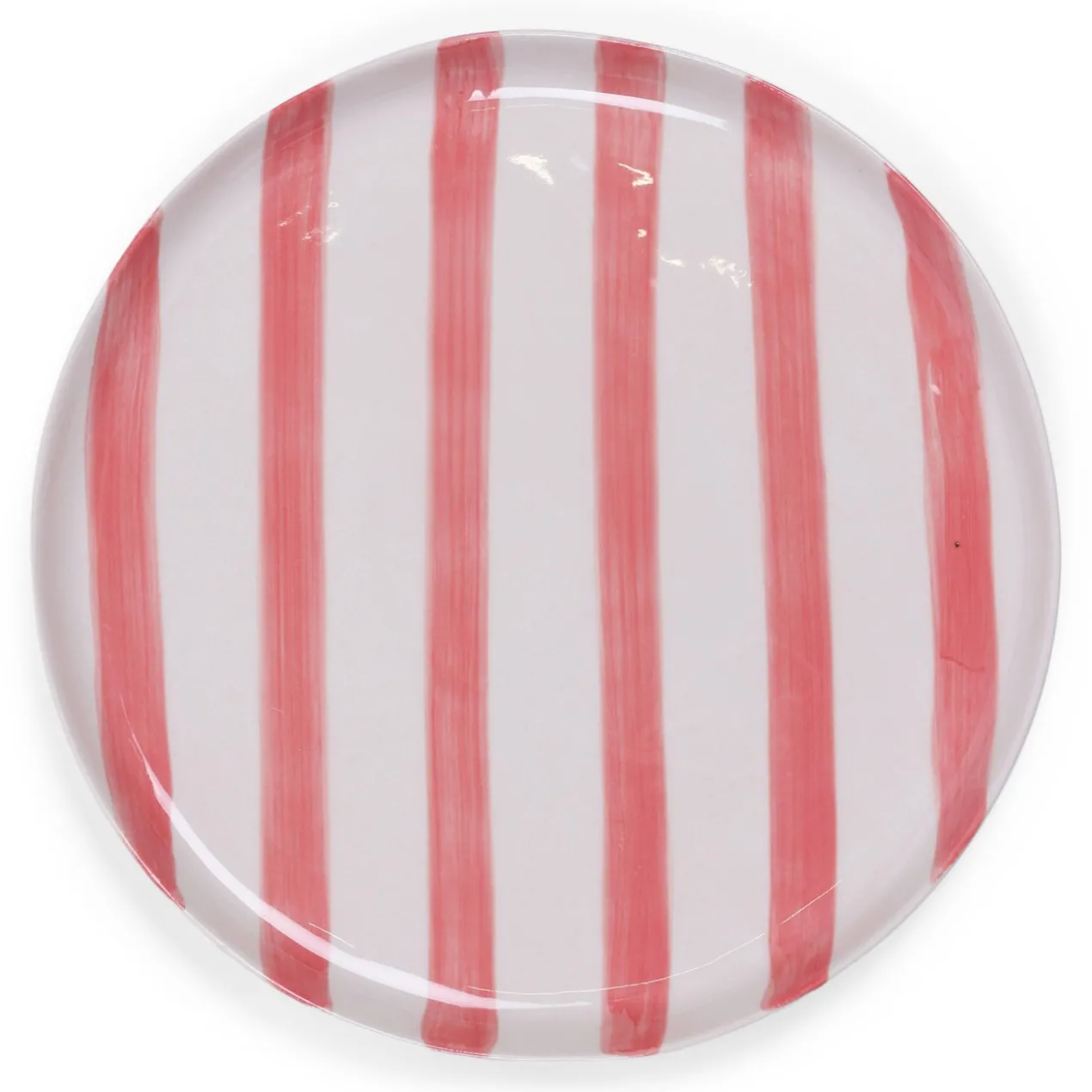 Ontbijtbord Bowie Stripe 21 cm pink