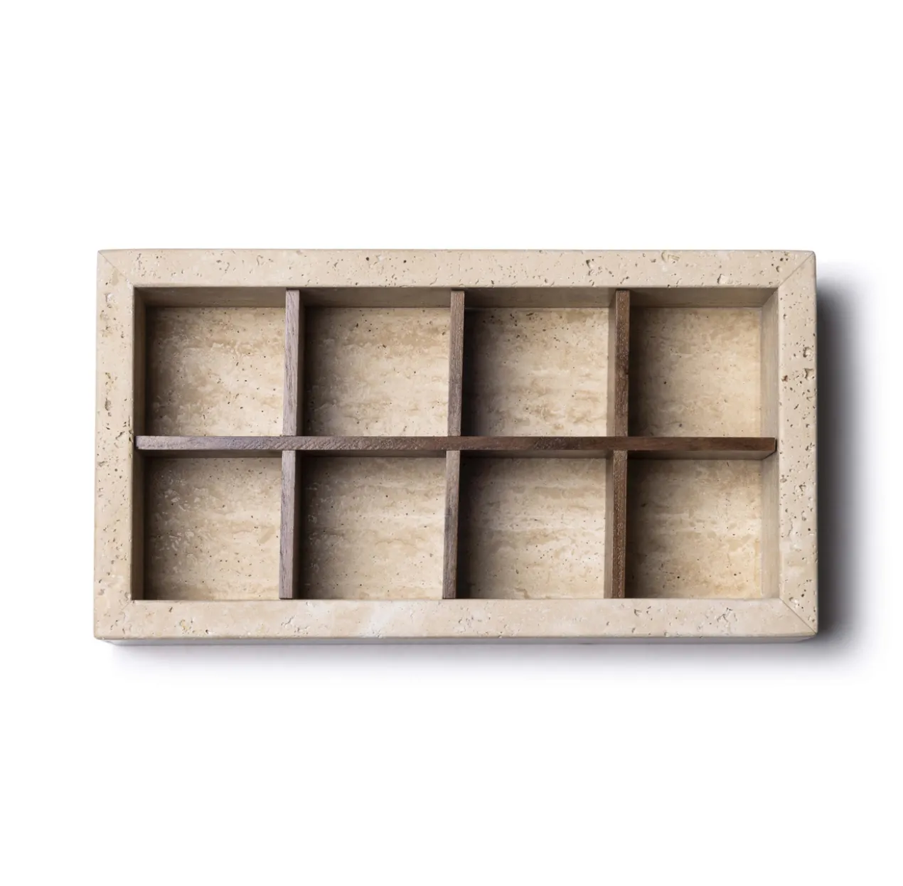 Opbergbox travertine 32,5x17,5x8 cm