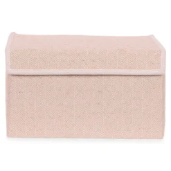 Opbergdoos Auri beige square 25x14x15 cm