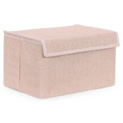Opbergdoos Auri beige square 25x14x15 cm