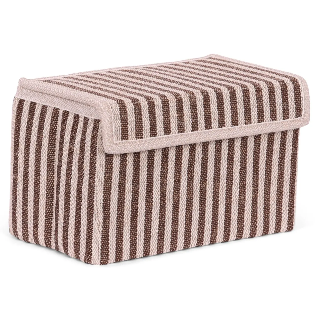 Opbergdoos Auri stripe brown 25x14x15cm