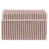 Opbergdoos Auri stripe brown 35x24x20cm