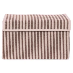 Opbergdoos Auri stripe brown 35x24x20cm