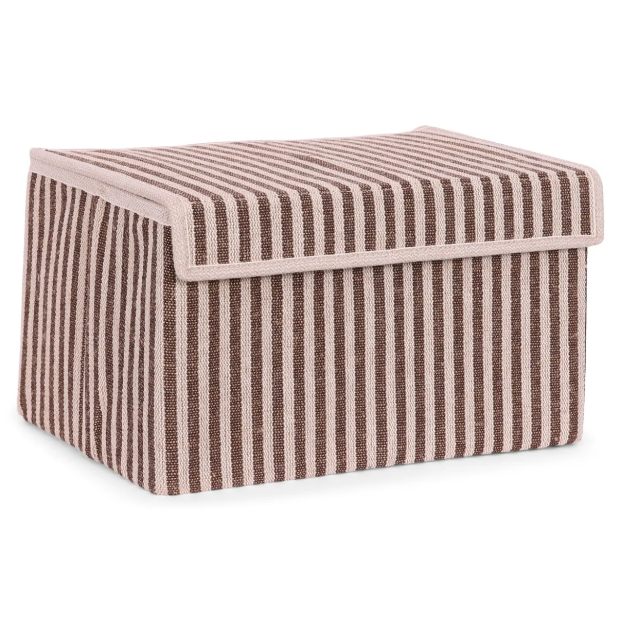 Opbergdoos Auri stripe brown 35x24x20cm