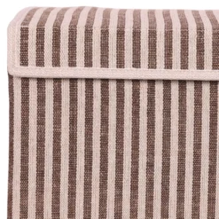 Opbergdoos Auri stripe brown 45x34x40cm