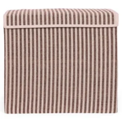 Opbergdoos Auri stripe brown 45x34x40cm