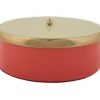 Opbergdoos Double Funky groot scharlakenrood m. zachtgroen