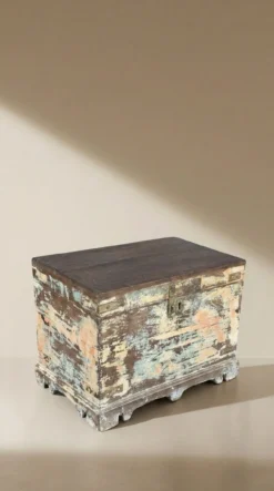 Opbergkist gekleurd uniek