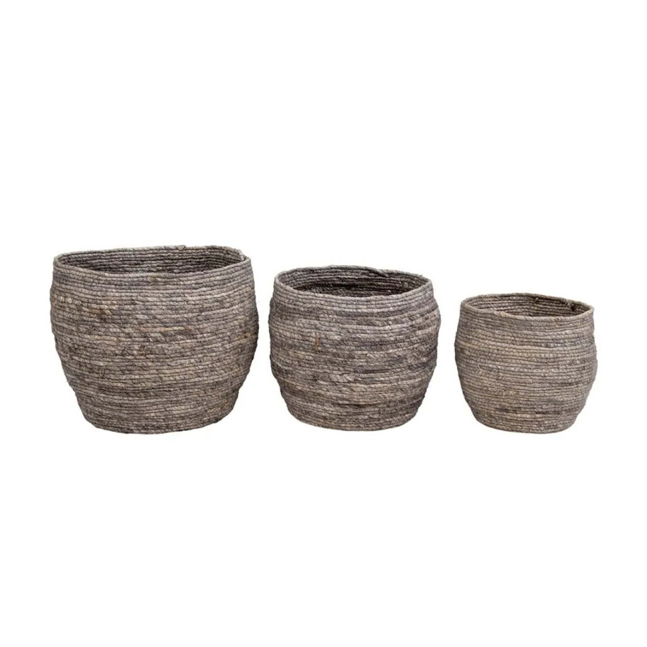 Opbergmanden Sanne (set van 3) Grijs