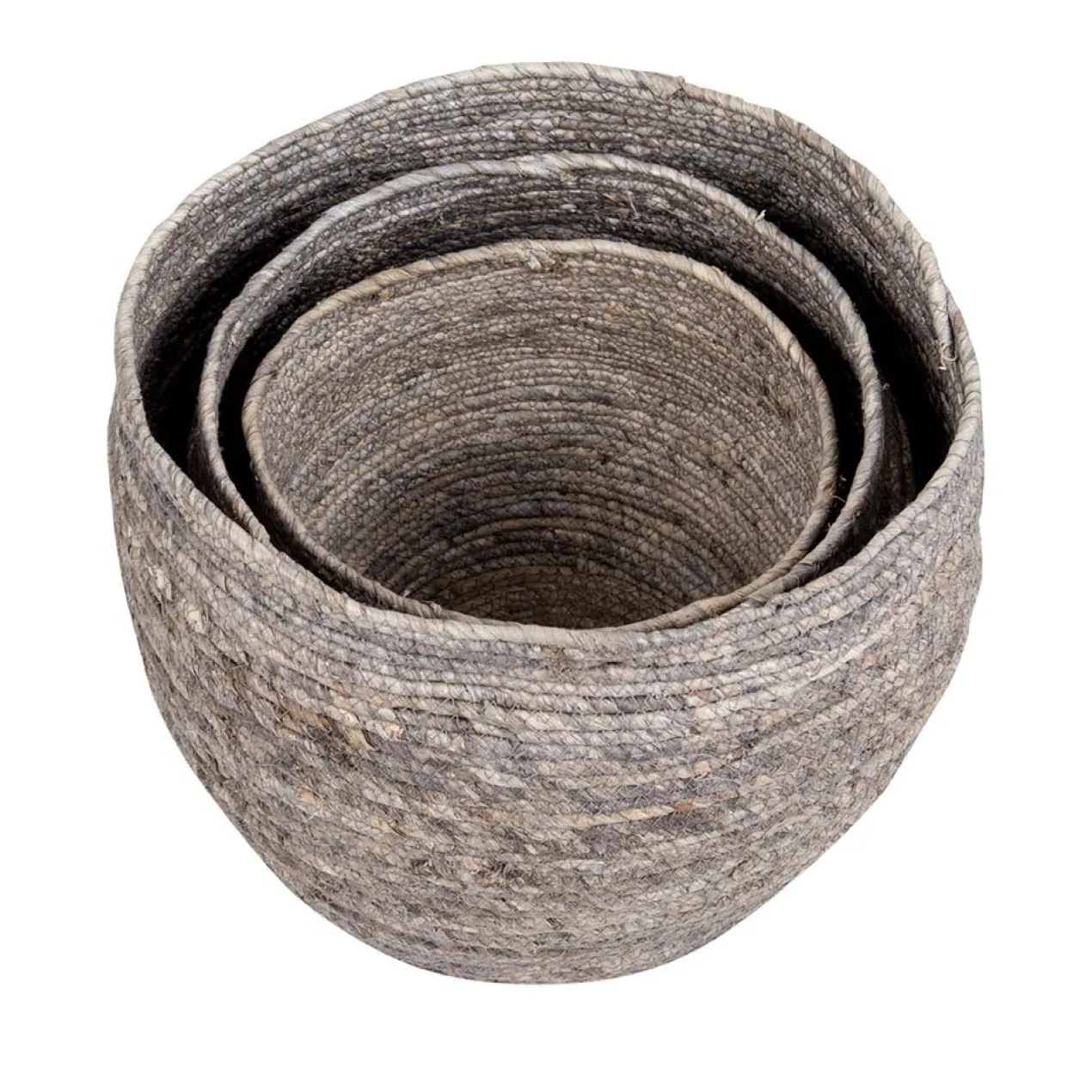 Opbergmanden Sanne (set van 3) Grijs
