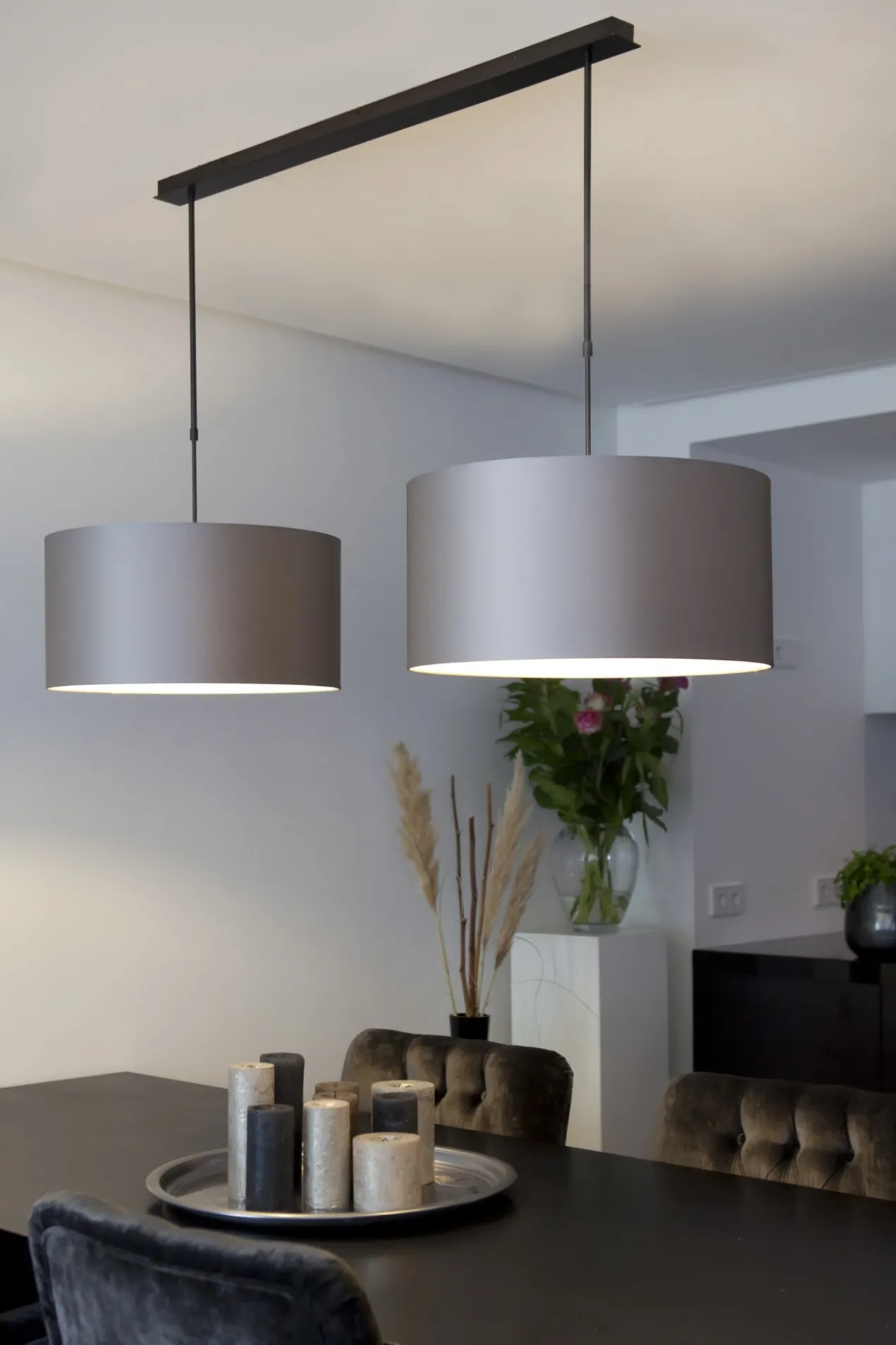 Ophangsysteem Fiori 2 lichts SATIN