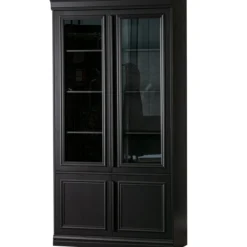 Organize vitrinekast 44 cm grenen matzwart [fsc]