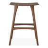 Osso bar kruk 80 - bruin teak - gelakt