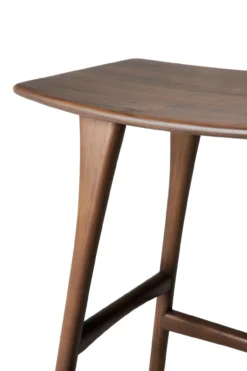 Osso bar kruk 80 - bruin teak - gelakt