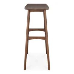 Osso bar kruk 80 - bruin teak - gelakt
