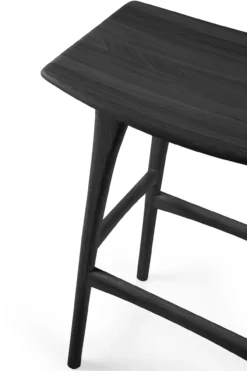 Osso bar kruk 80 - zwart eiken
