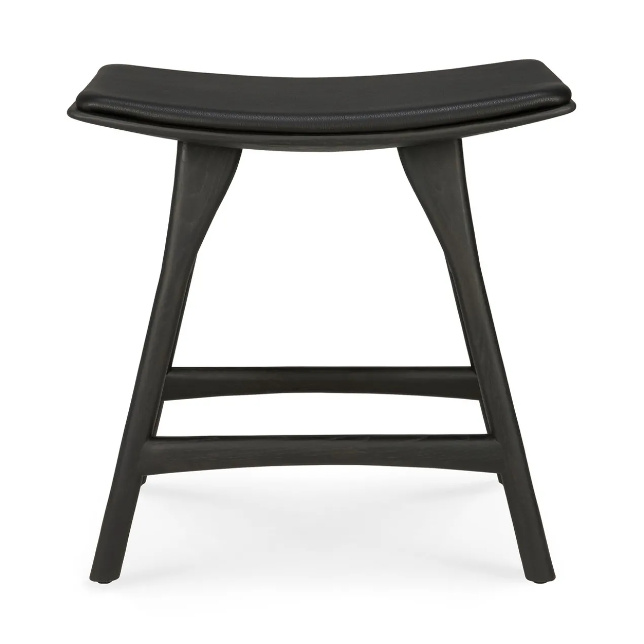 Osso kruk 45 - zwart eiken - zwart leer