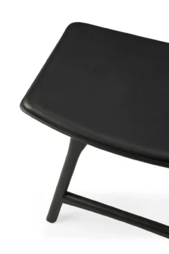 Osso kruk 45 - zwart eiken - zwart leer