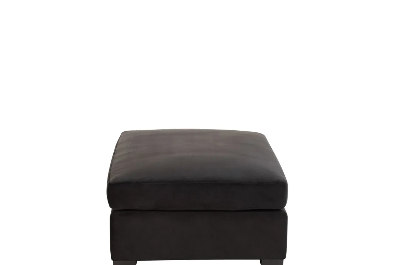 Ottoman velvet zwart