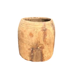 Oude pot hout 21x20 cm