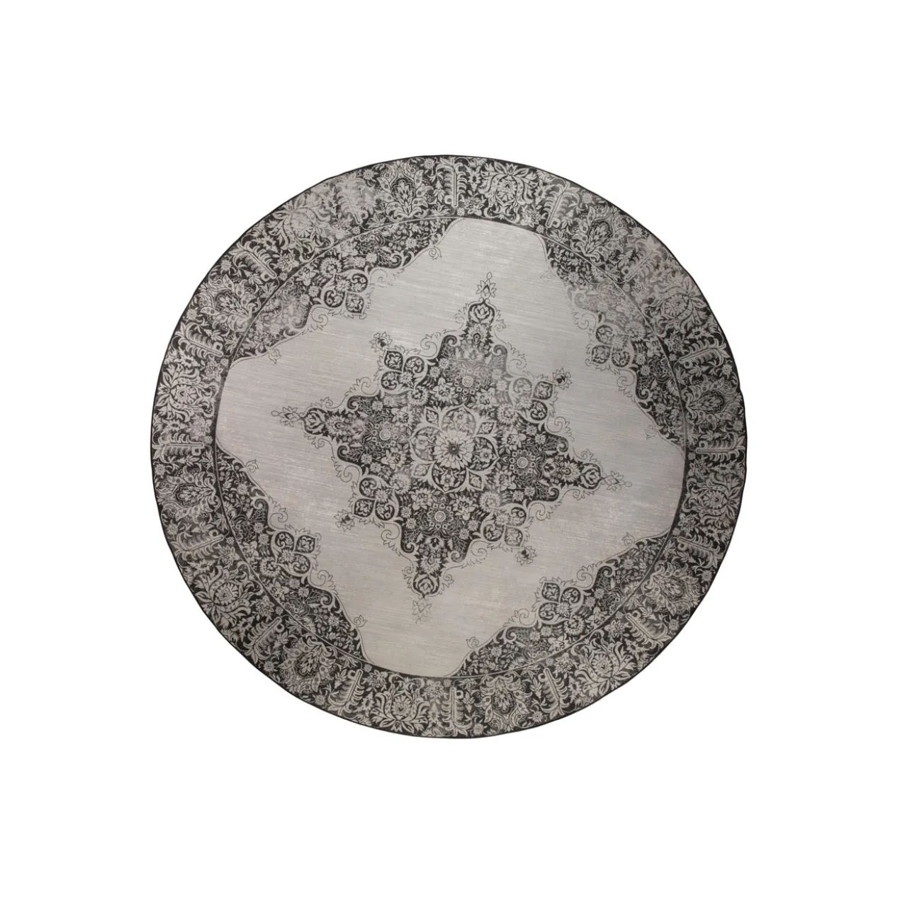 Outdoor carpet coventry round 280 black