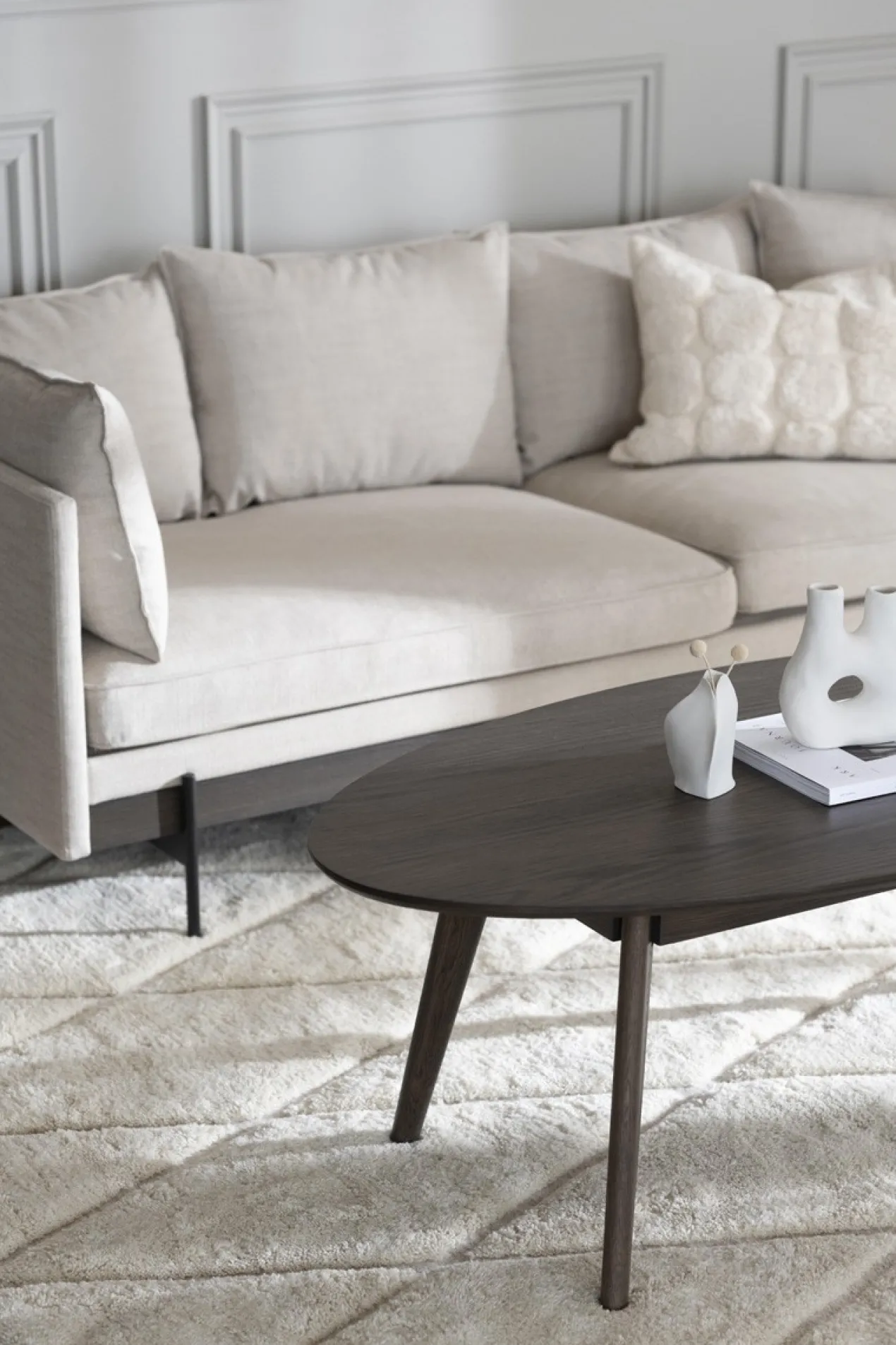 Ovale salontafel Yumi Naturel