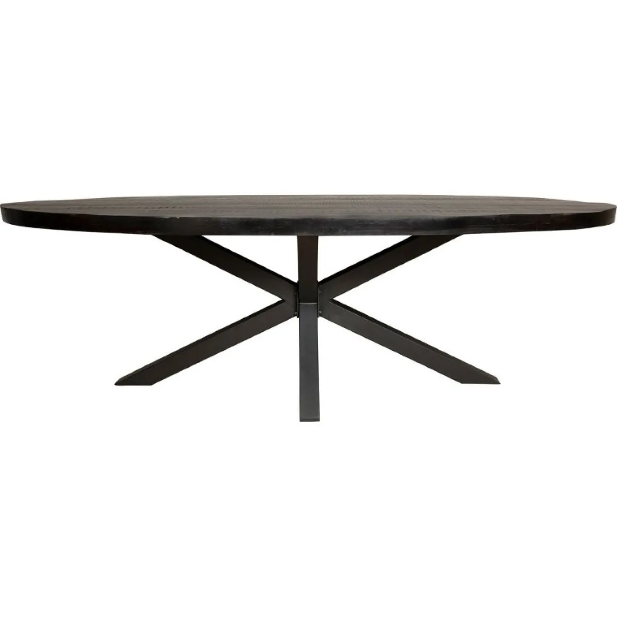 Ovale Tafel Maas Zwart Maat 160