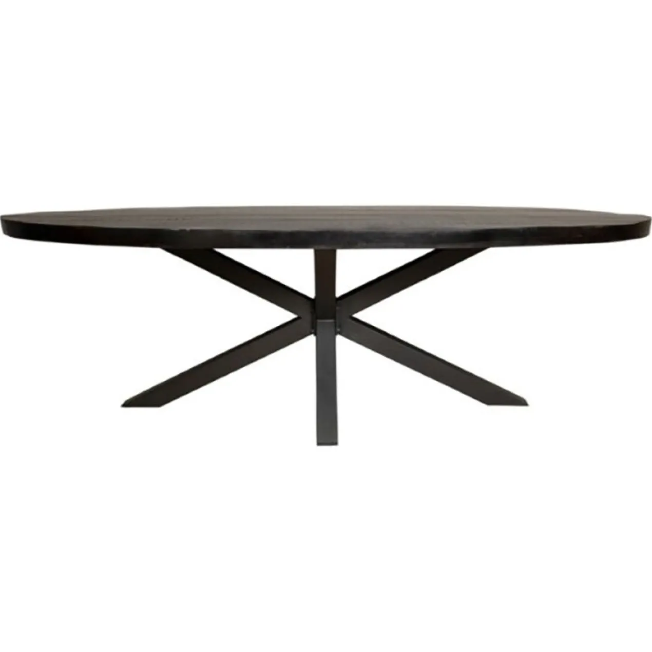 Ovale Tafel Maas Zwart Maat 240
