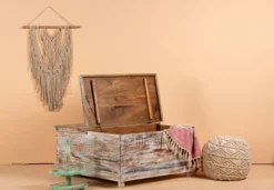 Panipat - Vintage Salontafel met Opbergruimte