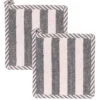 Pannenlap Emma black - set van 2