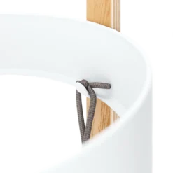 Paraplubak Bellwood wit naturel hout