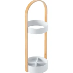 Paraplubak Bellwood wit naturel hout