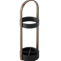 Paraplubak Bellwood zwart walnoot