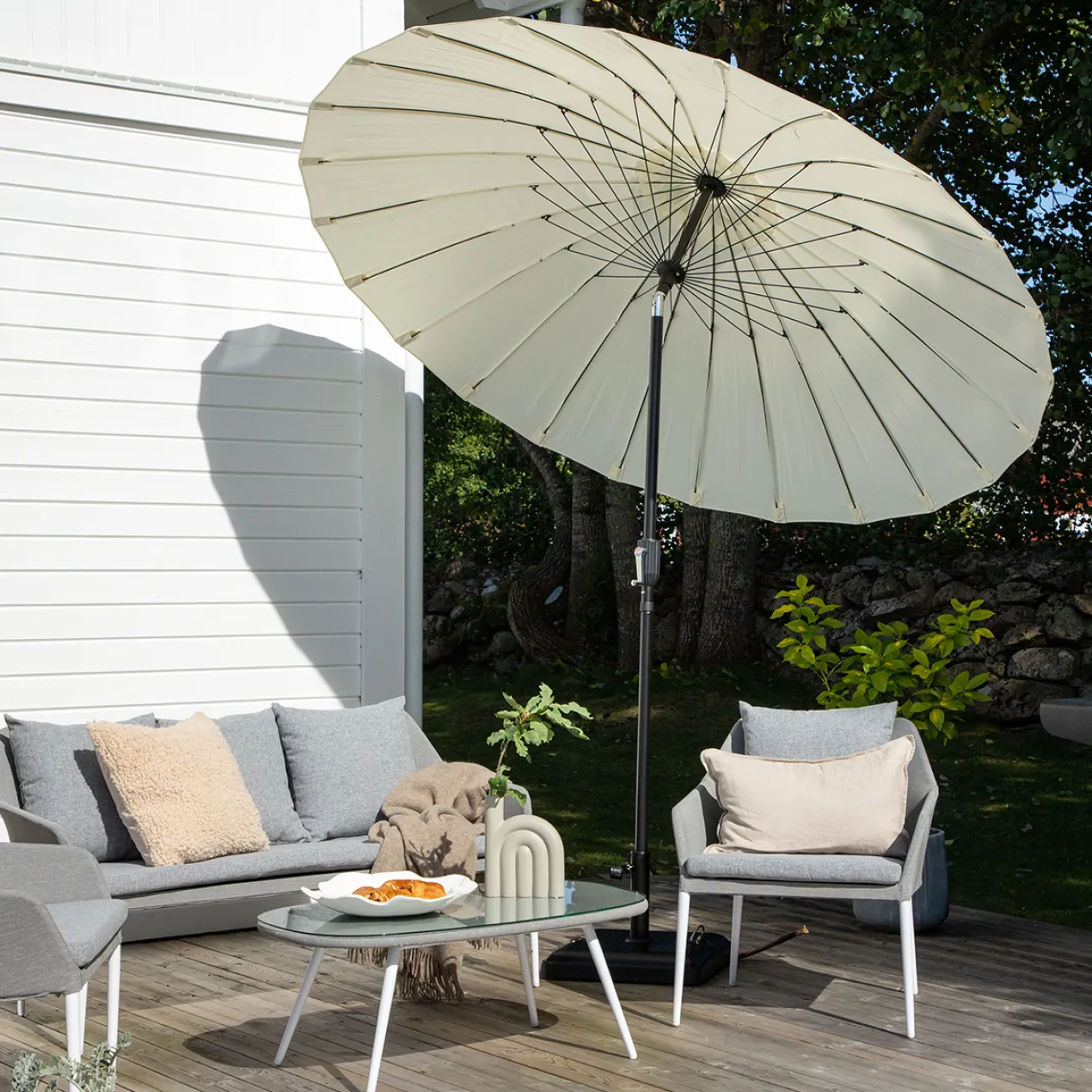 Parasol Einar Grijs