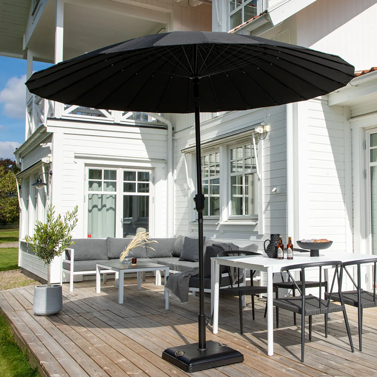 Parasol Einar Grijs