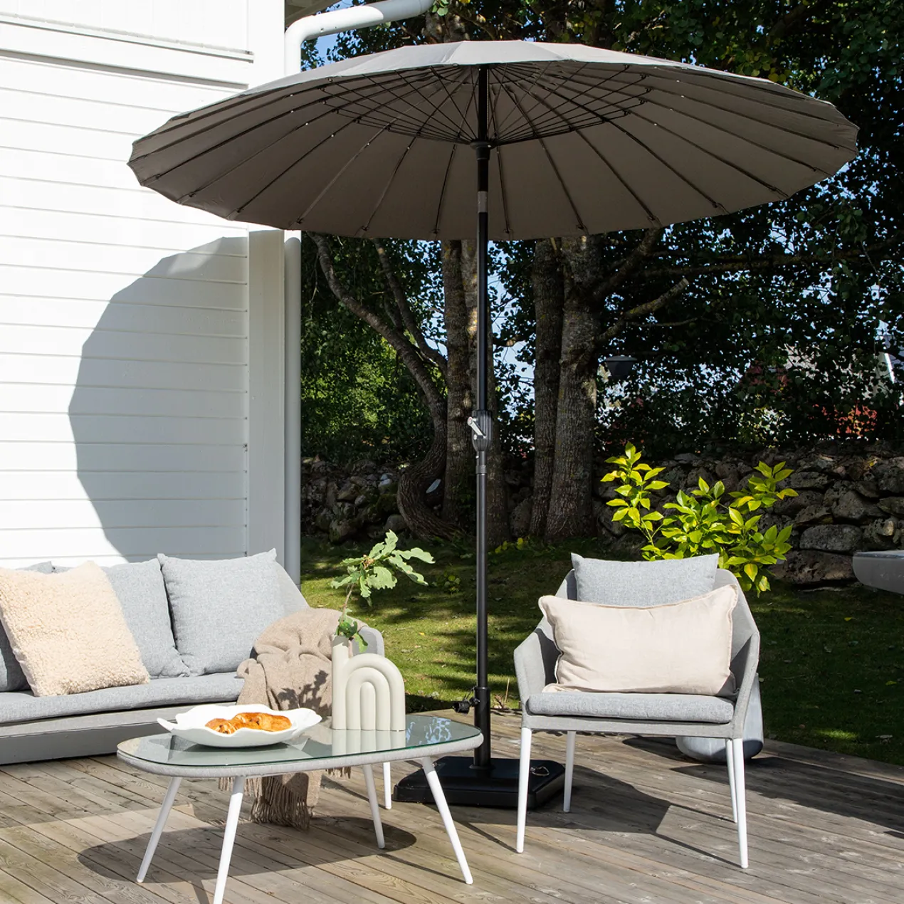 Parasol Einar Grijs