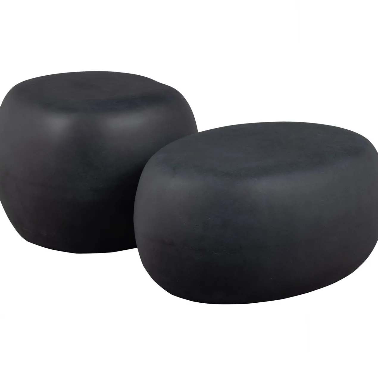 Pebble bijzettafel betonlook antraciet 35xo50