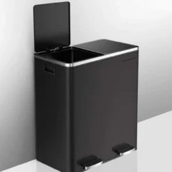 Pedaalemmer Indusign - 60 liter Zwart - 2x 30 liter