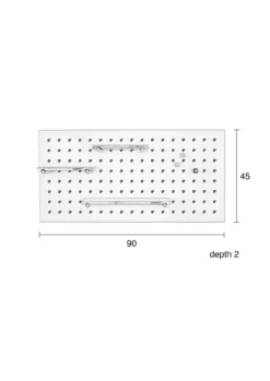 Pegboard bundy white