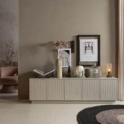 Pencil tv meubel grenen mist [fsc]