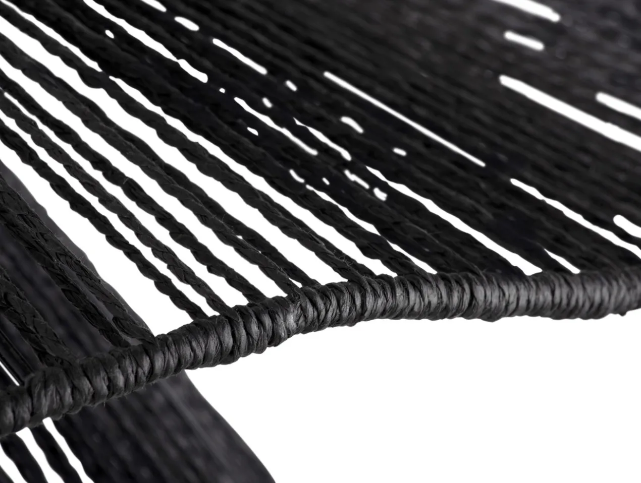 Pendant lamp Sombra double paper rope black