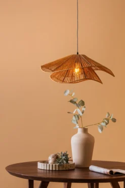 Pendant lamp Sombra double paper rope black