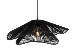 Pendant lamp Sombra double paper rope black
