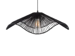Pendant lamp Sombra paper rope black