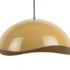 Pendant lamp Waved large enamel honey yellow